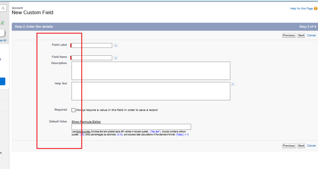 Data Model Create Field