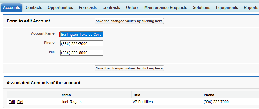 basic Visualforce form Edit Related Record