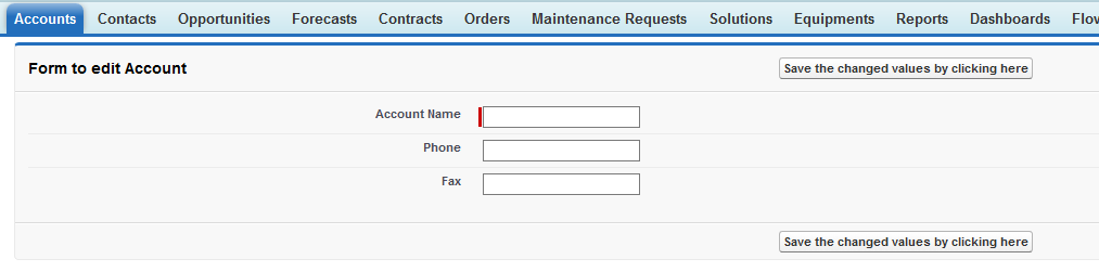 basic Visualforce form with platform styling