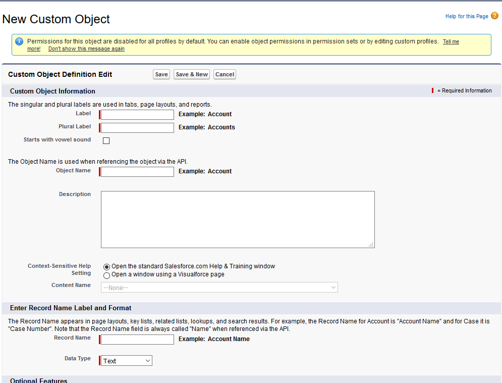 Data Model create object part 1