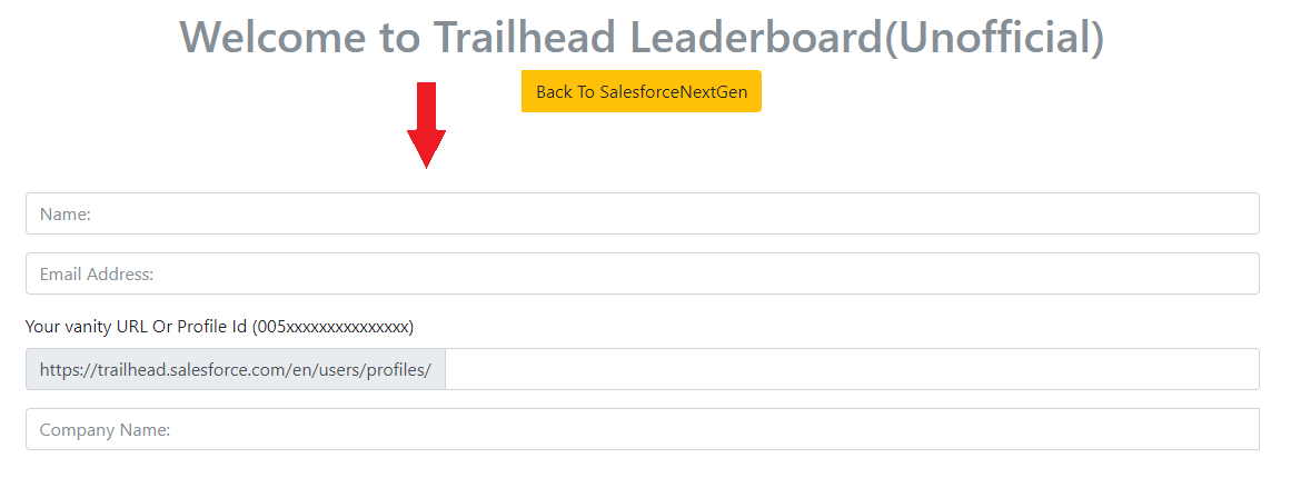 Trailhead Leaderboard (unofficial)